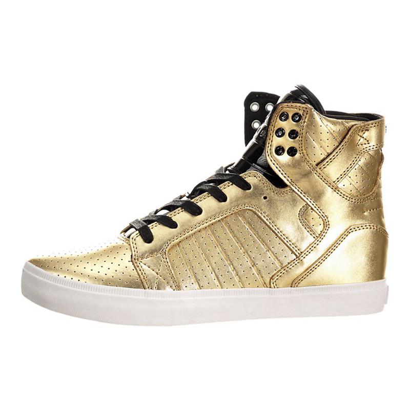 Zapatillas Altas Supra Argentina Hombre - SKYTOP LS Doradas (YQKPJ-1254)